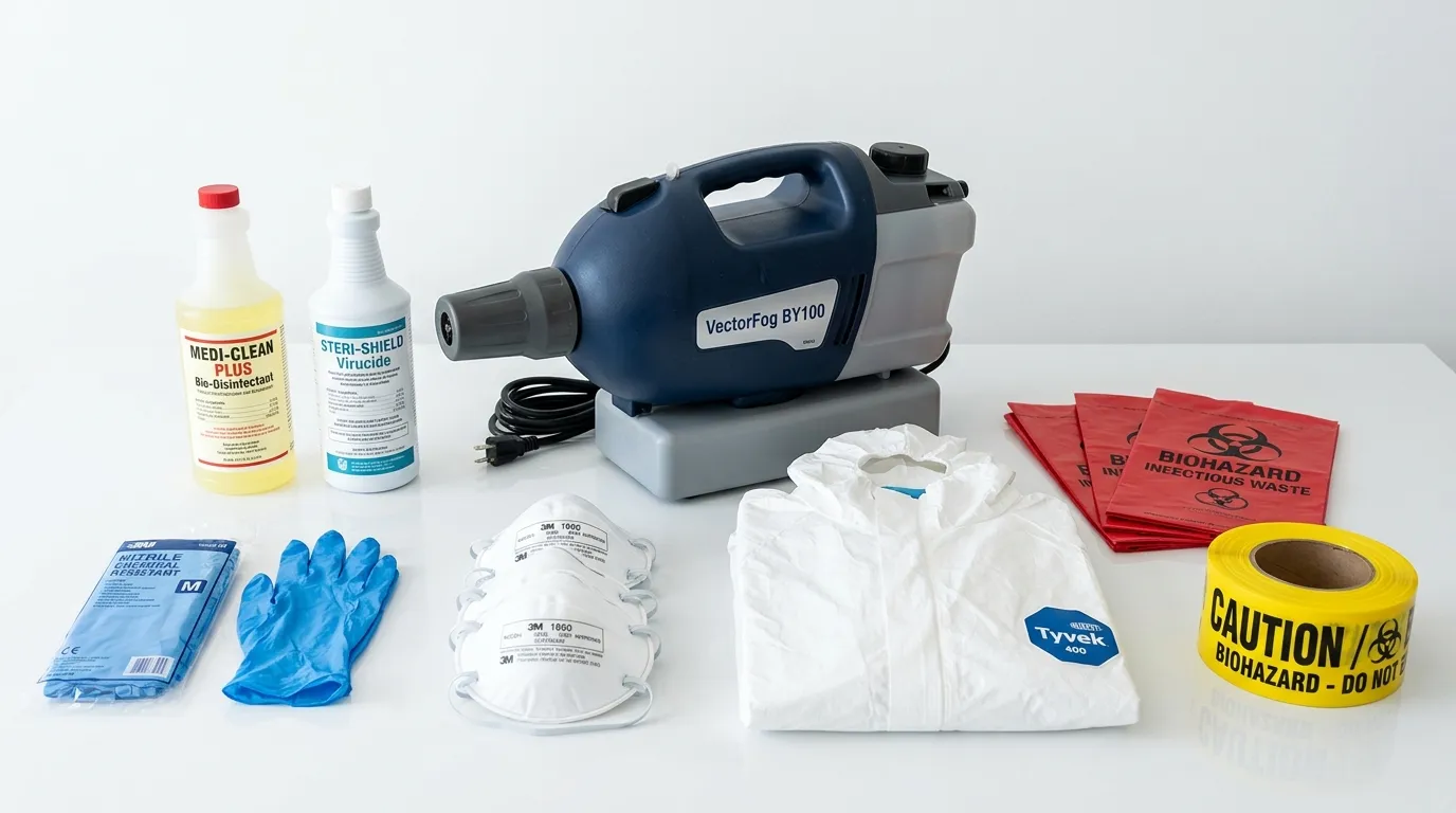 Professional biohazard remediation crew working in Nanuet