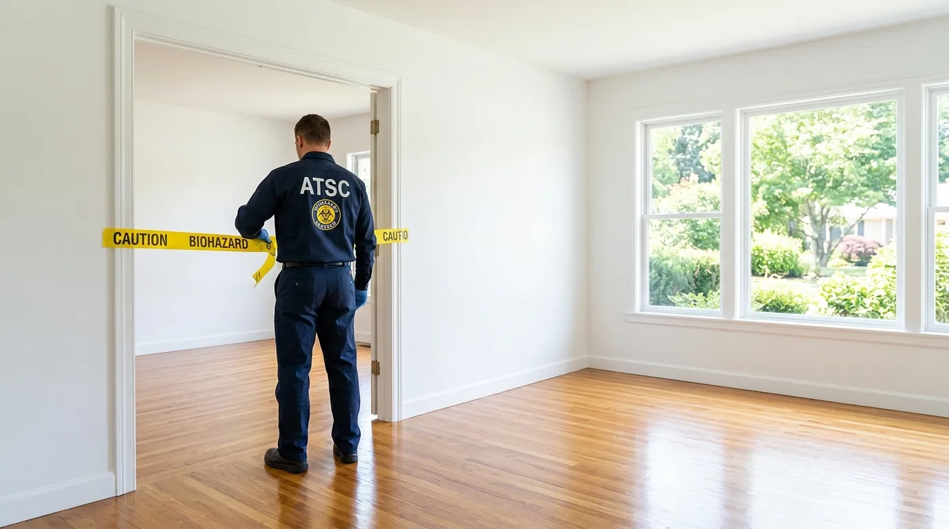 Certified biohazard cleanup crew performing Trauma Scene Cleanup in Nanuet