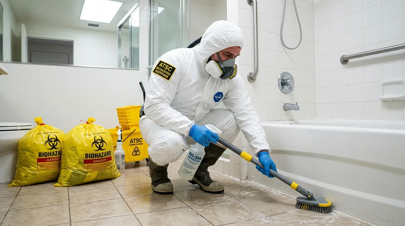 Decontamination equipment deployed for Blood Cleanup in Nanuet